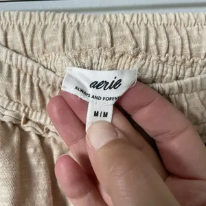 Aerie Wide Leg Relaxed Fit Lounge Sweatpants High-Waist Tan Beige Womens Medium thumbnail 10