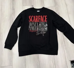 SCARFACE CLASSIC Adult Pullover Crewneck Sweatshirt X-Large Black NWT thumbnail 1