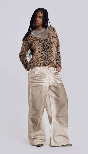 Jaded London Leopard Chuck Cardigan size Xs thumbnail 2