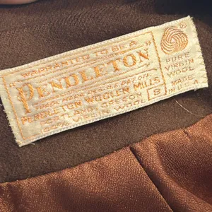 Pendleton Brown Wool Made In USA Blazer Jacket Top thumbnail 2