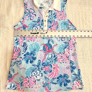 Lilly Pulitzer M UPF 50+ Luxletic Imara Polo top TB2 3653 thumbnail 4
