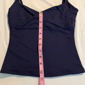 QINSEN 2 Pack Tank Tops XS Navy Blue Red Crossover V Neck Adjustable Straps thumbnail 4
