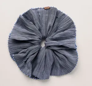 Free People Calypso Beaded Trim Scrunchie thumbnail 1