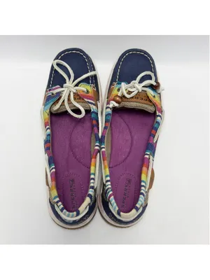 Sperry Top-Sider Women's Angelfish Navy/Serape Boat Shoes Size 8M thumbnail 4