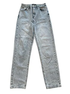White Fox Straight Leg High Rise Jeans thumbnail 1