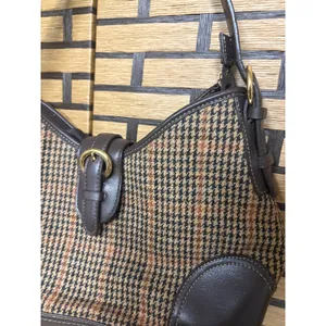Croft & Barrow Brown Plaid Hobo‎ Bag thumbnail 3