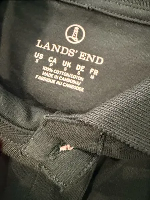 NWOT Lands End Size S Forrest Green Short Sleeve Collared Polo Shirt thumbnail 9