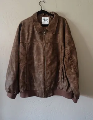 Princess Polly Goldsmith Faux Leather Bomber Jacket thumbnail 1
