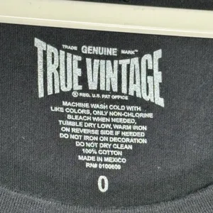True Vintage Wonder‎ Woman Graphic Tee Black Cotton Scoop Neck Shirt Size 0 thumbnail 3
