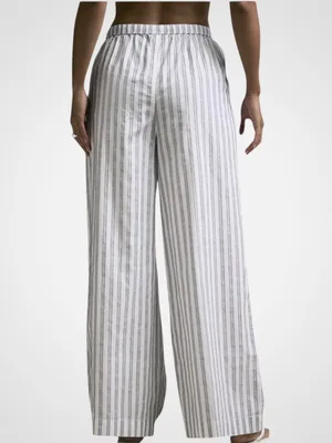 NWT CALIA Wide Leg Lounge / Beach / Swim Cover-Up Pants Striped Size Small thumbnail 3