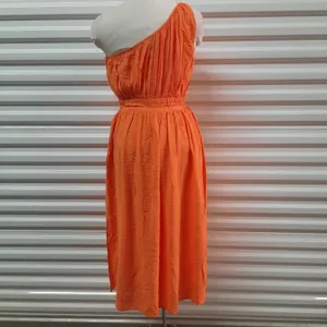 French Connection Faron Dress Womens Size 2 One Shoulder Midi Party Going Out thumbnail 3