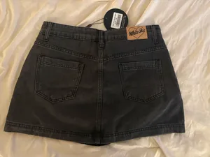 White Fox Mini Skirt Boutique Black thumbnail 3