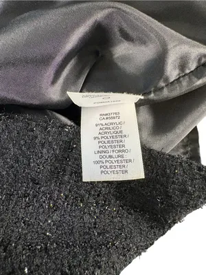 Laundry by Shelli Segal Skirt Womens 6 Black Sparkle Tweed Metallic A Line Party thumbnail 7