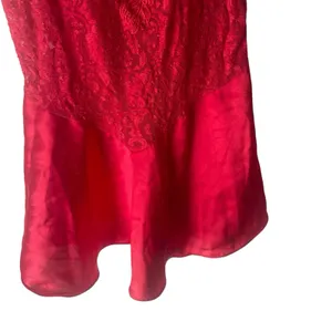 Secret Treasures Vintage 90s‎ Large Lace Sewuin Floral Sexy Babydoll Lingere Top thumbnail 3