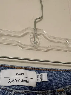 & Other Stories Slim Straight-Leg Jeans Light Wash Size 25/30 thumbnail 4
