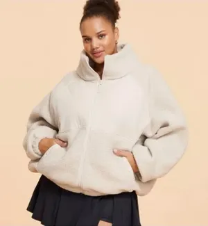 Blogilates Campfire Fleece Sherpa Jacket size XL thumbnail 1