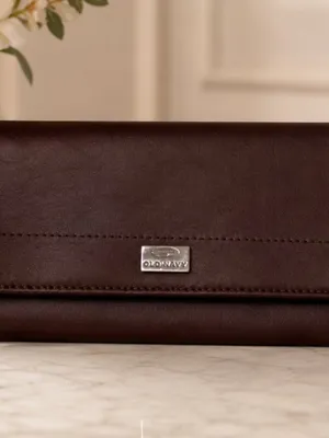 Liz Claiborne Brown Wallet Clutch Organizer Snap Closure thumbnail 2