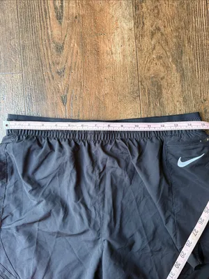Nike Women’s Black Athletic Running Shorts with White Swoosh thumbnail 6