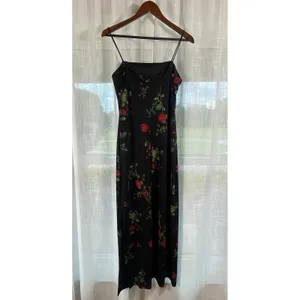 Arianna Rachel Kaye Ladies 8 Petite Long Black‎ Floral Maxi Evening Gown Elegant thumbnail 3