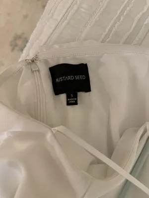 Mustard Seed White strapless romper thumbnail 2