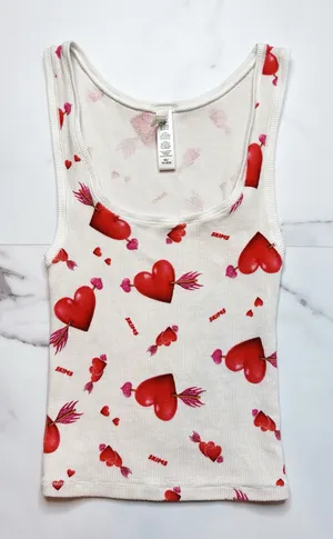 Skims Cotton Rib Heart & Arrow Tank Top thumbnail 1