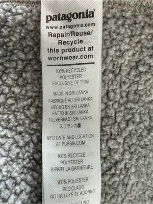 Patagonia Better Sweater 1/4 Zip Pullover Women’s Small Gray Fleece Jacket thumbnail 6