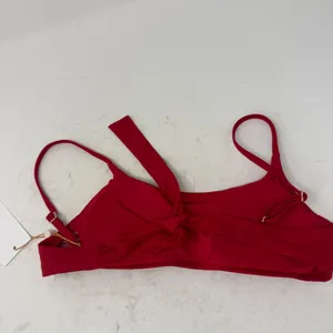 Quince Italian Scoop‎ Neck Bikini Top Cherry Red NEW Womens XS thumbnail 4