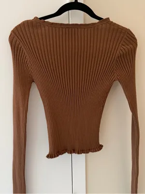 Princess Polly Ribbed Button Front Top thumbnail 5