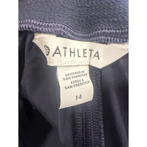 Athleta Navy brooklyn heights Cargo Midi Skirt Utility Travel Slit Womens 14 thumbnail 8