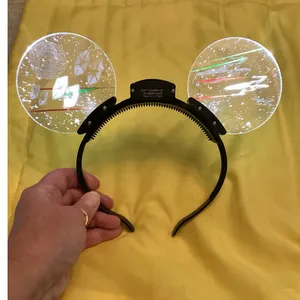 NWOT Disney Parks Star Wars Light-Up Hyperspace Spacecrafts Mickey Ear Headband thumbnail 3
