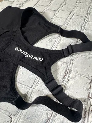 New Balance Womens Black Seamless Racerback Medium Support Sport Bra XL thumbnail 5