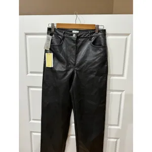 Wilfred Black Melina Faux Leather Pants High Waisted Size 6 Minimalist Edgy thumbnail 3