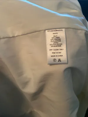 NWT ASTR The Label Brayden White Linen Blend Midi Dress Bridal Shower, Medium thumbnail 8