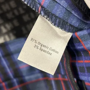 The Kit Tracee Pants Womens 18 Wide Leg Plaid Purple Black Red Organic Cotton thumbnail 4