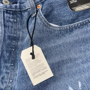 NWT Levi’s 501 SKINNY JEANS Color: Destructed Medium Indigo 32x 28 thumbnail 8