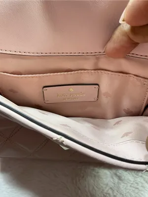 kate spade Quilted Shoulder Bag in Blush Pink with Gold Chain thumbnail 6