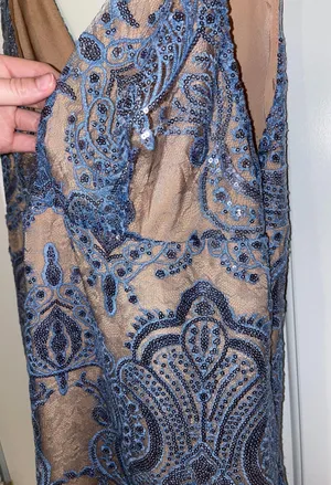 Free People Sequin Blue Dress thumbnail 2