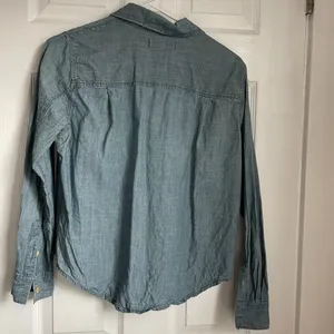 Lightweight Denim Chambray Button Down shirt long sleeve thumbnail 3