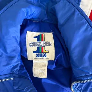Vintage NUMBER 1 SKI Colorblock Jacket Blue Red White Retro 80s 90s Medium thumbnail 10