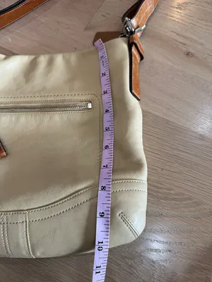Coach leather shoulder bag cream thumbnail 11