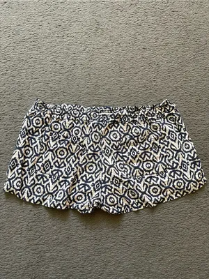 Patterned Navy and White Drawstring Athletic Shorts Size XL thumbnail 2