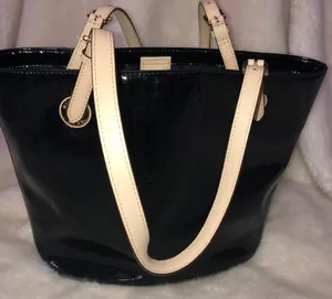 Michael Kors Patent Leather Monogram Tote! thumbnail 1
