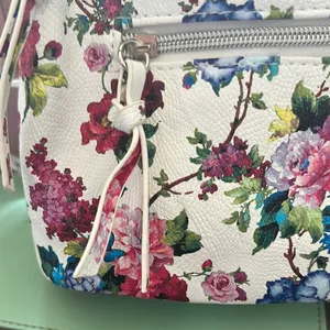 Floral Women's Backpack NWT | This Is the Prettiest Backpack Ever! White thumbnail 2