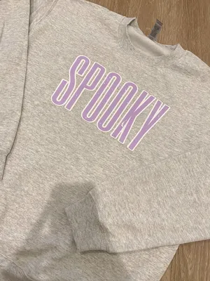Spooky Crewneck Gray Size L thumbnail 3
