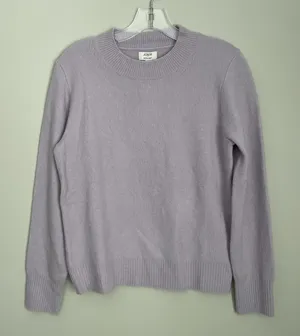 Jcrew Size S Light Purple Crewneck Sweater Pullover Extra Soft Yarn NEW NWT thumbnail 1