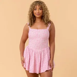 NWT! Blogilates Women’s Mommy & Me Princess Bow Back Dress Pink Floral Size XL thumbnail 8