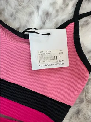 Beach Riot Colorblock Pink Bikini Set thumbnail 3