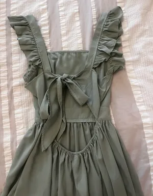 Green Tie Dress thumbnail 2