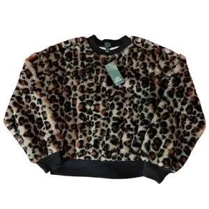 NWT Wild Fable‎ Fuzzy Leopard Print Sweater Size XS thumbnail 2