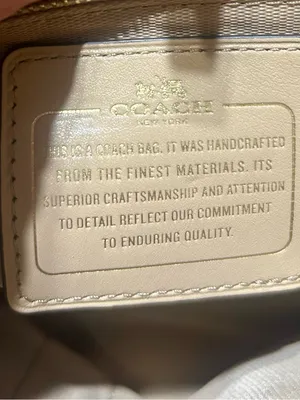 Gorg Authentic Vintage Coach Large Gramercy Leather Satchel – Beige – Pre-Owned thumbnail 7